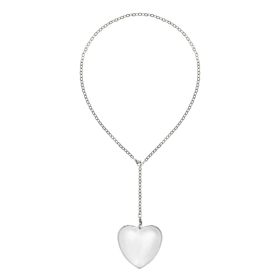 SMALL HEART NECKLACE / CLEAR