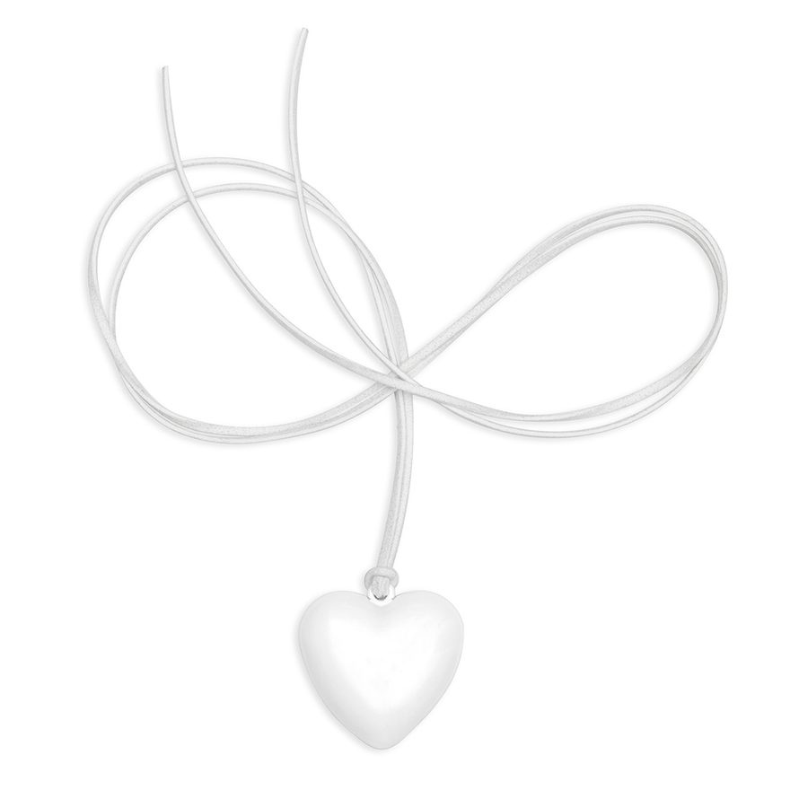 SMALL HEART NECKLACE / WHITE