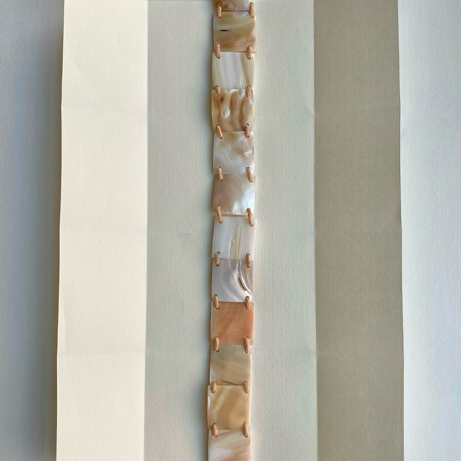 SHELL BELT / WHITE