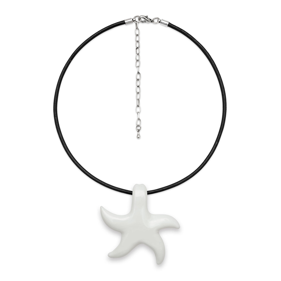 STAR NECKLACE / WHITE
