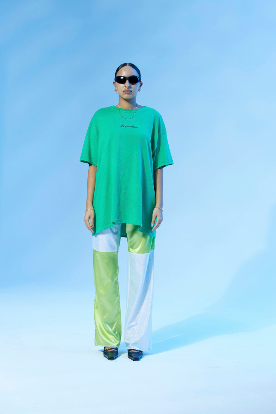 ROULETTE PANTS / CRYSTAL GREEN